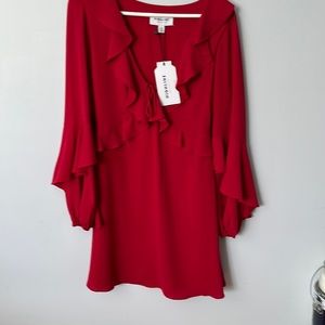 Chiffon red dress by Highline Collective. Nordstrom. NWT Size S/P